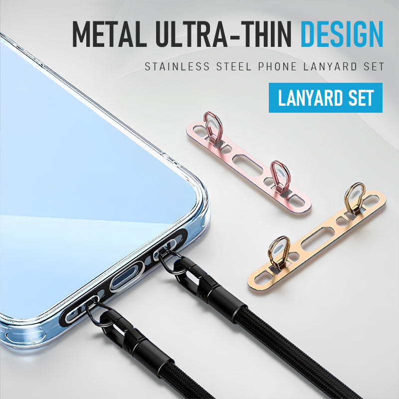 🔥New arrivals🔥Stainless Steel Phone Lanyard Set