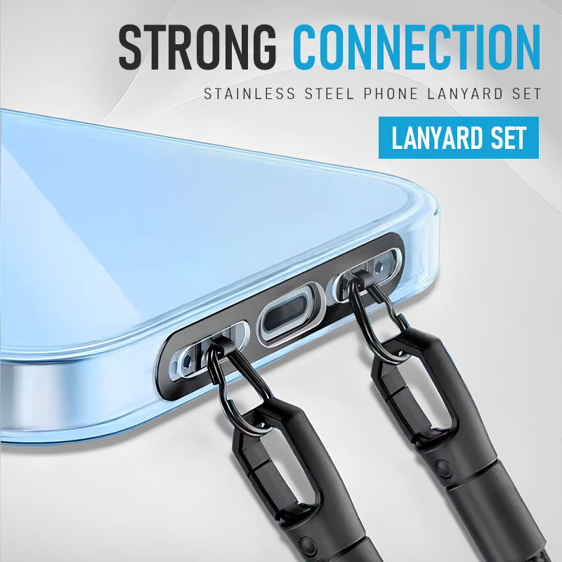 🔥New arrivals🔥Stainless Steel Phone Lanyard Set